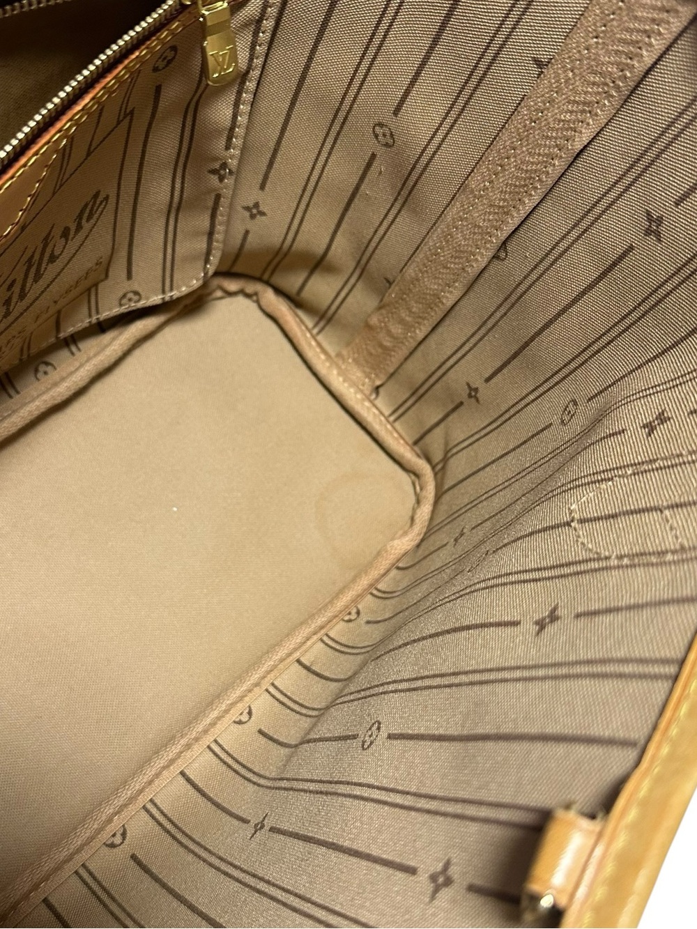 Louis Vuitton Monogram & Vachetta Neverfull PM Tote Bag - Picture 14 of 16